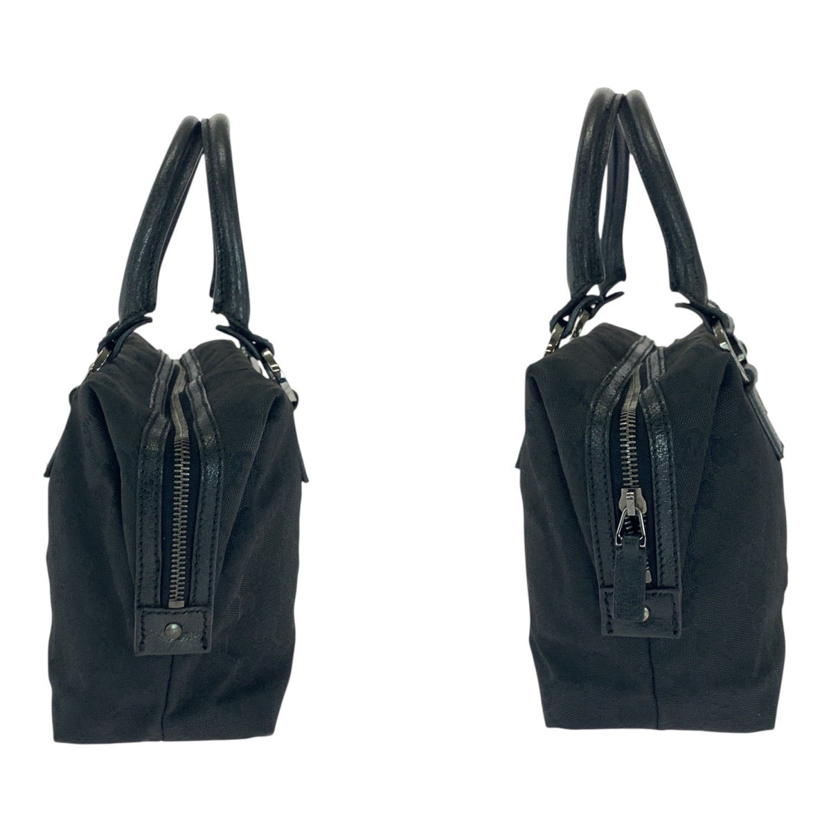 GUCCI Handbag 113009 GG canvas Black SilverMetal