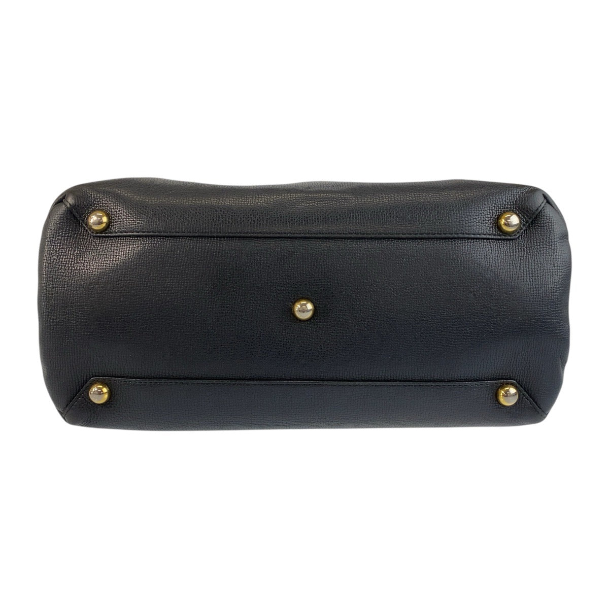 BURBERRY Tote Bag ITCF&10SCA leather Black Multicolor Gold Metal