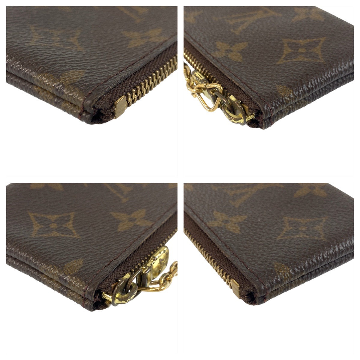 LOUIS VUITTON Coin case M62650 PVC Brown Monogram Pochette cree