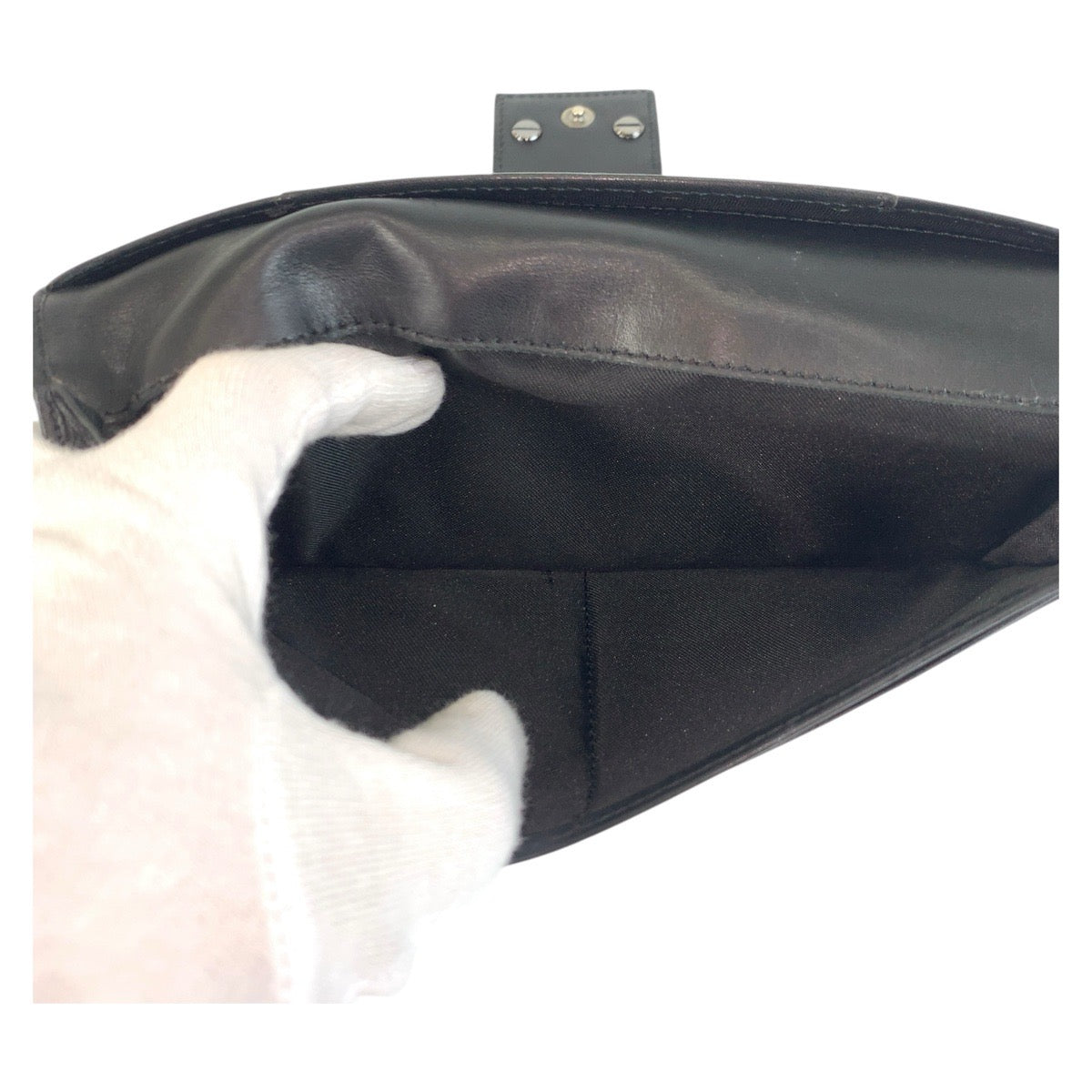 FENDI Long Wallet Purse 8M0032 canvas Brown Black SilverMetal Zucchino