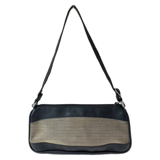 GUCCI Handbag 92820 canvas Black Brown SilverMetal
