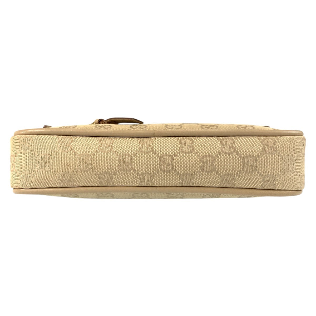 GUCCI Shoulder Bag 92728 GG canvas Beige Gold Metal