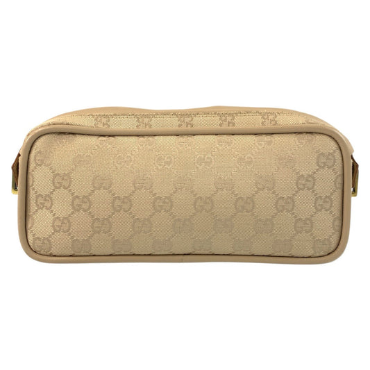 GUCCI Shoulder Bag 92728 GG canvas Beige Gold Metal