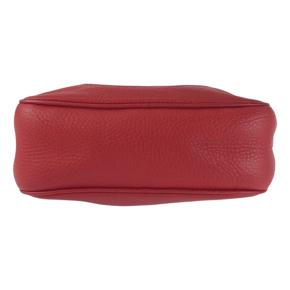 GUCCI Shoulder Bag 308364 leather Red Gold Metal Soho Tassel