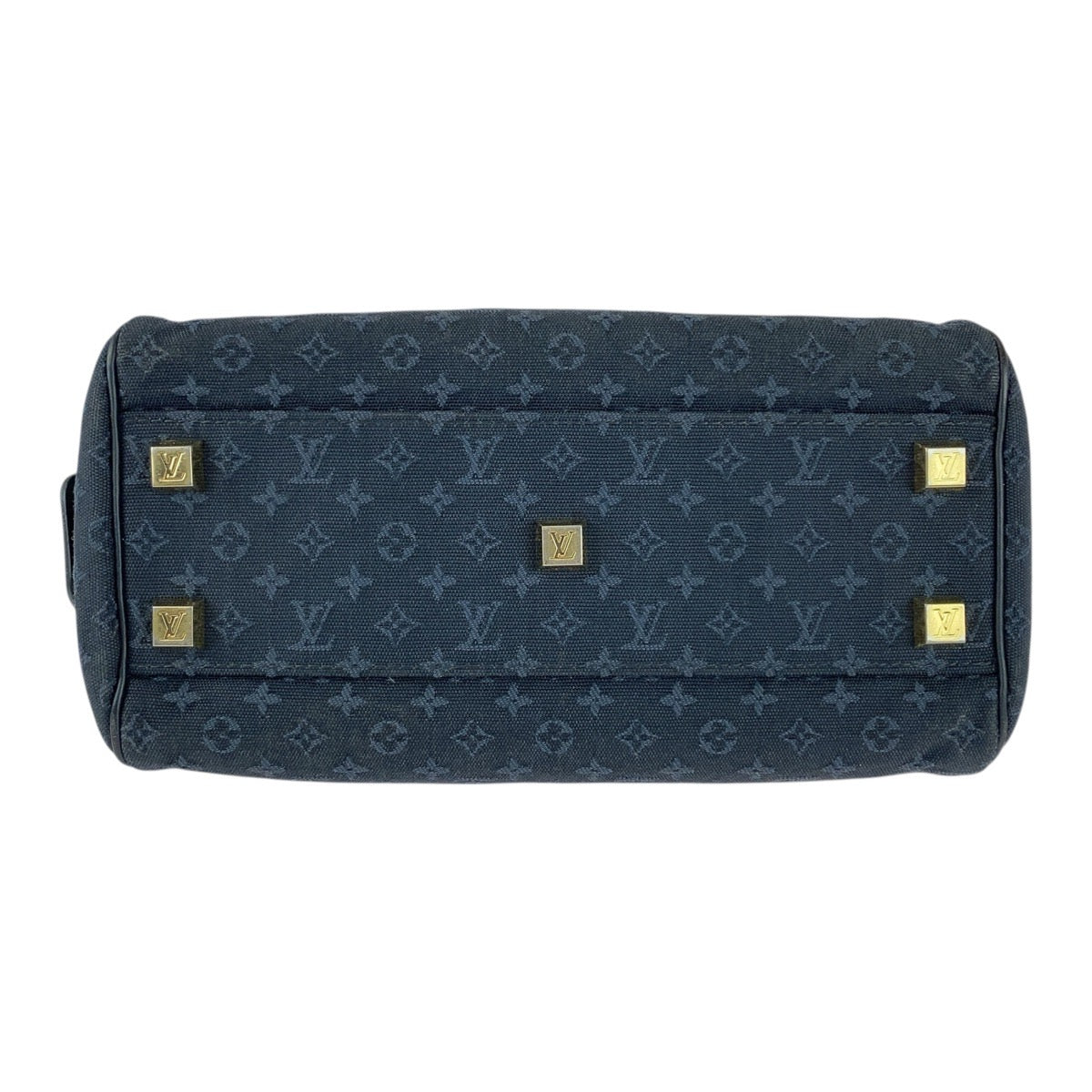 LOUIS VUITTON Handbag M92414 canvas Navy Gold Metal Monogram mini Josephine PN