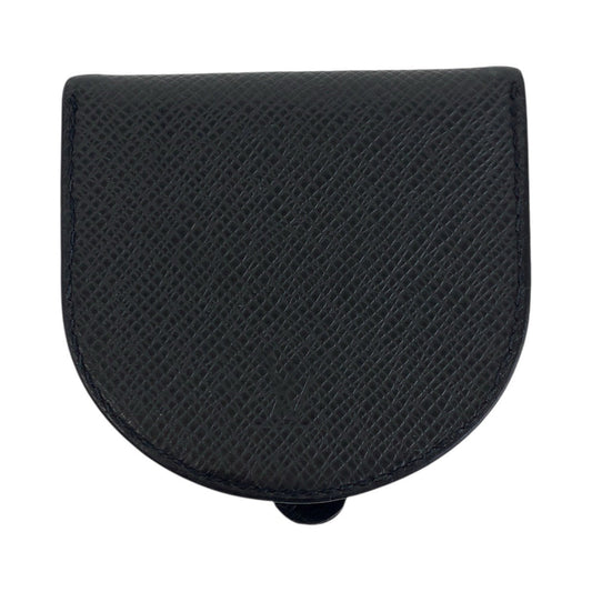 LOUIS VUITTON Coin case M64422 Taiga black Taiga Portonet cuvette