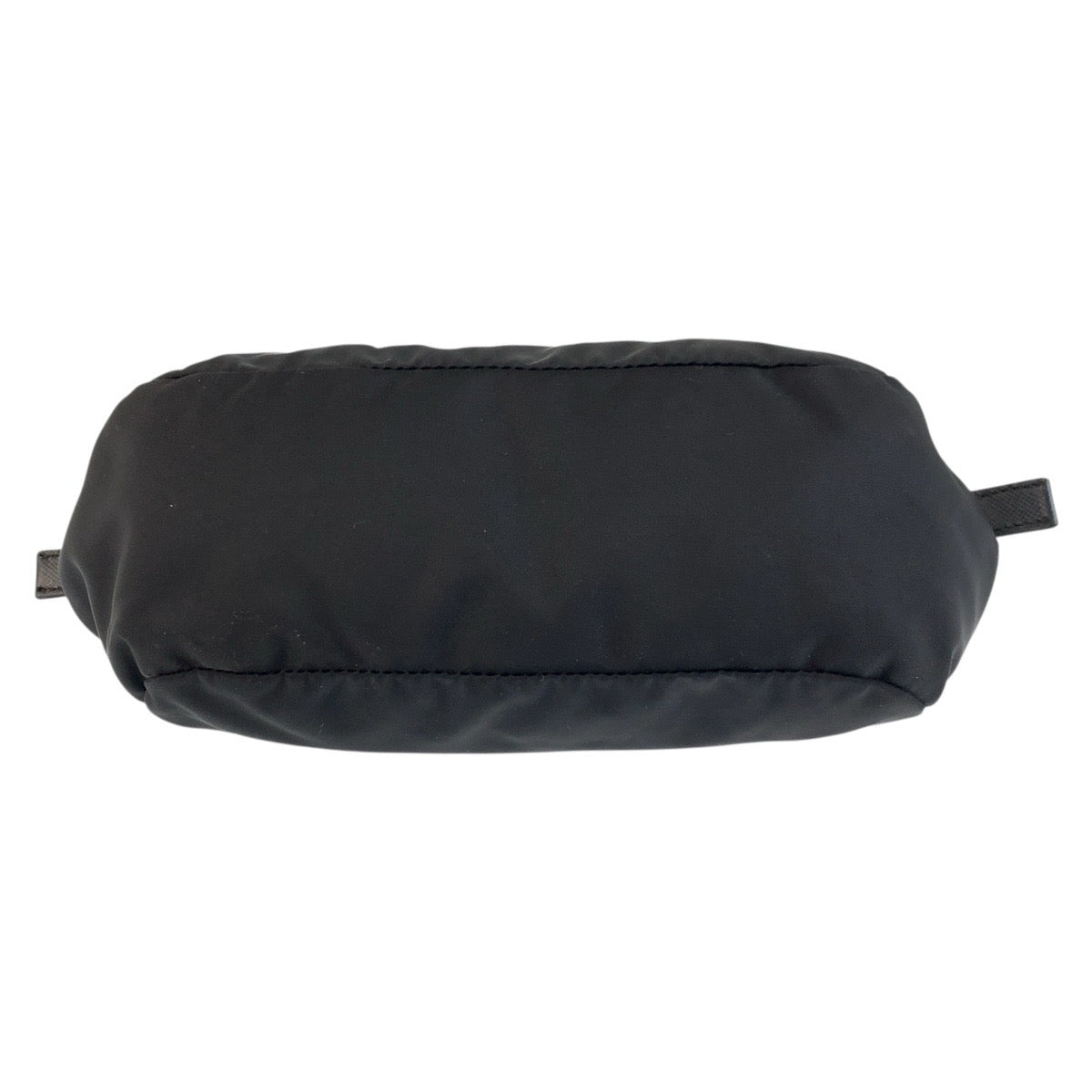 PRADA Pouch Nylon Black GoldMetal Test Triangle With logo