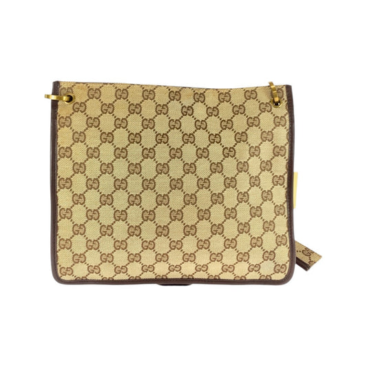 GUCCI Shoulder Bag 91762 GG canvas Beige brown