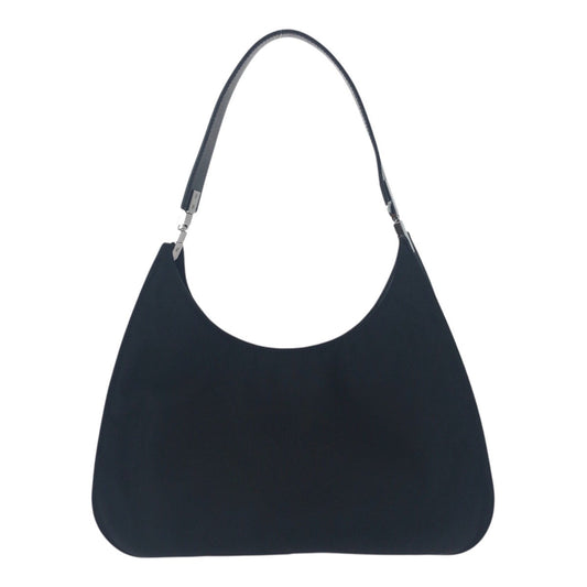 GUCCI Shoulder Bag 001 3767 Nylon Black Silver Metal