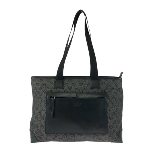 GUCCI Handbag 34339 GG canvas Black SilverMetal