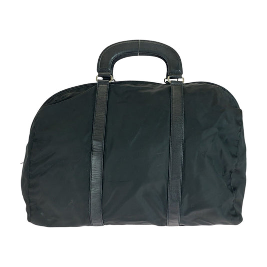 PRADA Boston Duffel bag Nylon black Test Triangle With logo