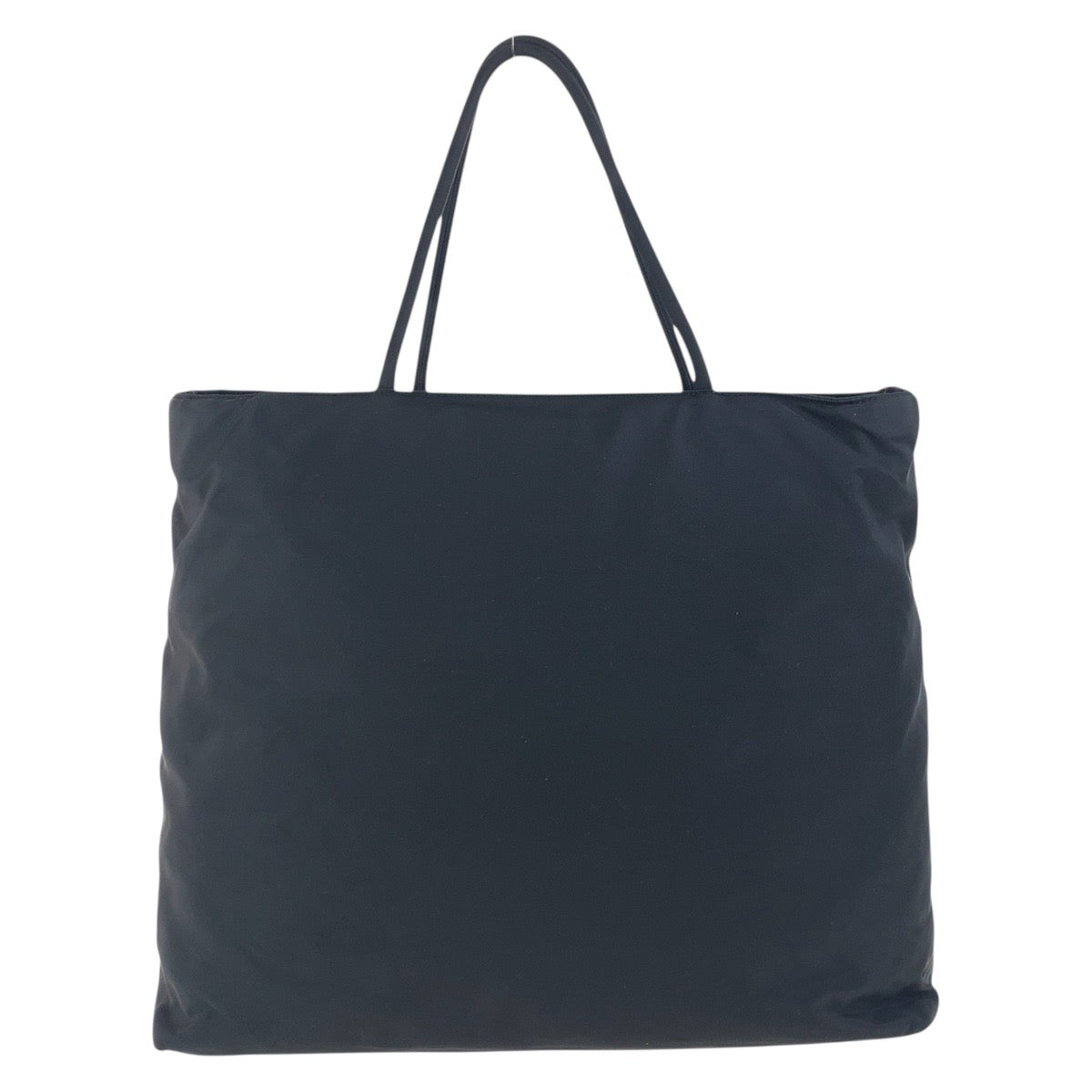 PRADA Tote Bag Nylon Black SilverMetal Test Triangle With logo