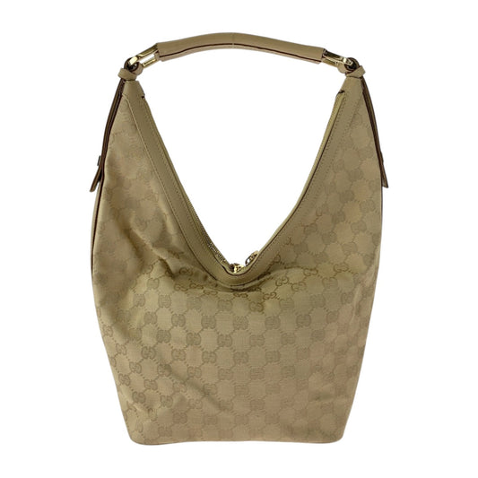 GUCCI Shoulder Bag 73885 GG canvas Beige SilverMetal