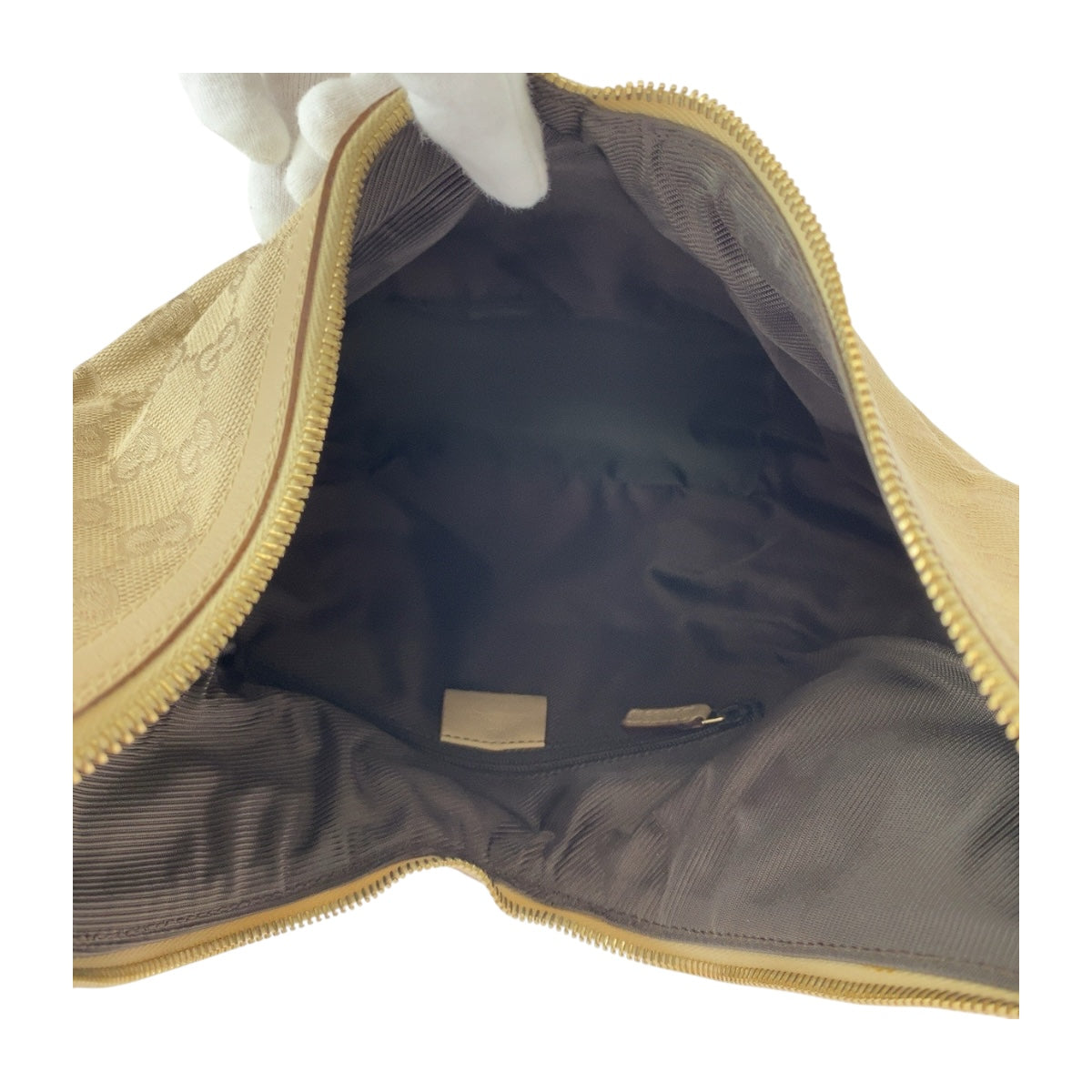 GUCCI Shoulder Bag 73885 GG canvas Beige SilverMetal