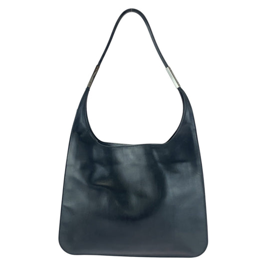 GUCCI Shoulder Bag 001 3167 leather Black SilverMetal