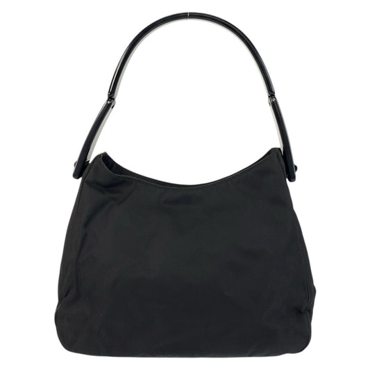 PRADA Handbag Nylon Black black Test Triangle With logo
