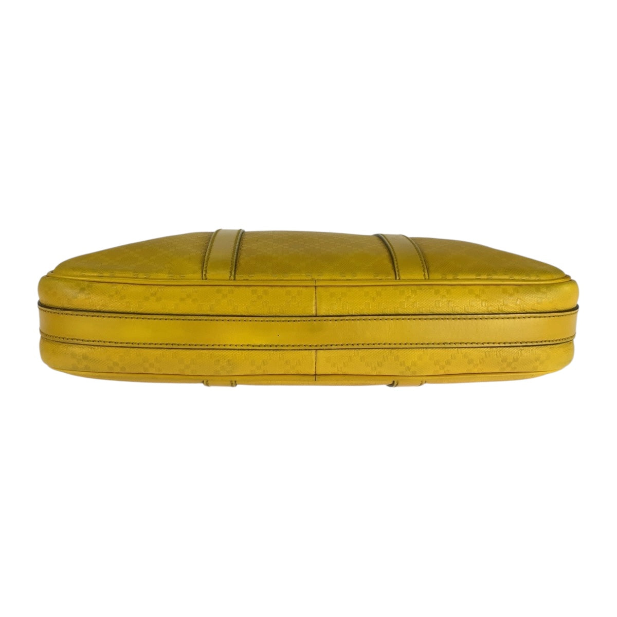 GUCCI Business bag 344357 leather Yellow silver Diamante