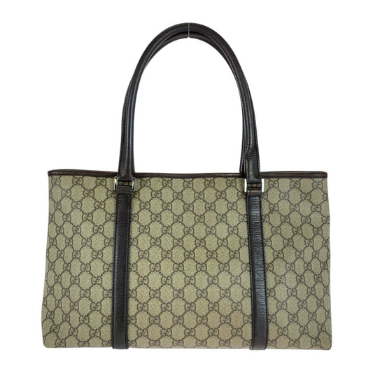 GUCCI Tote Bag 114595 GG Supreme Canvas Beige brown