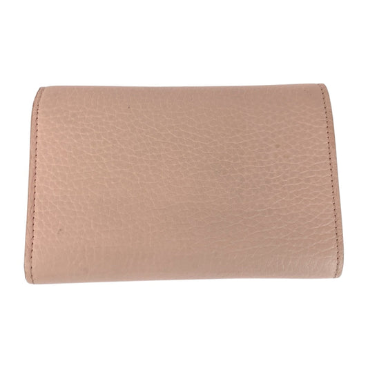 LOUIS VUITTON Tri-fold wallet M82361 leather Jasmine Pink Pink Gold Metal Portefeuille Capcine Compact