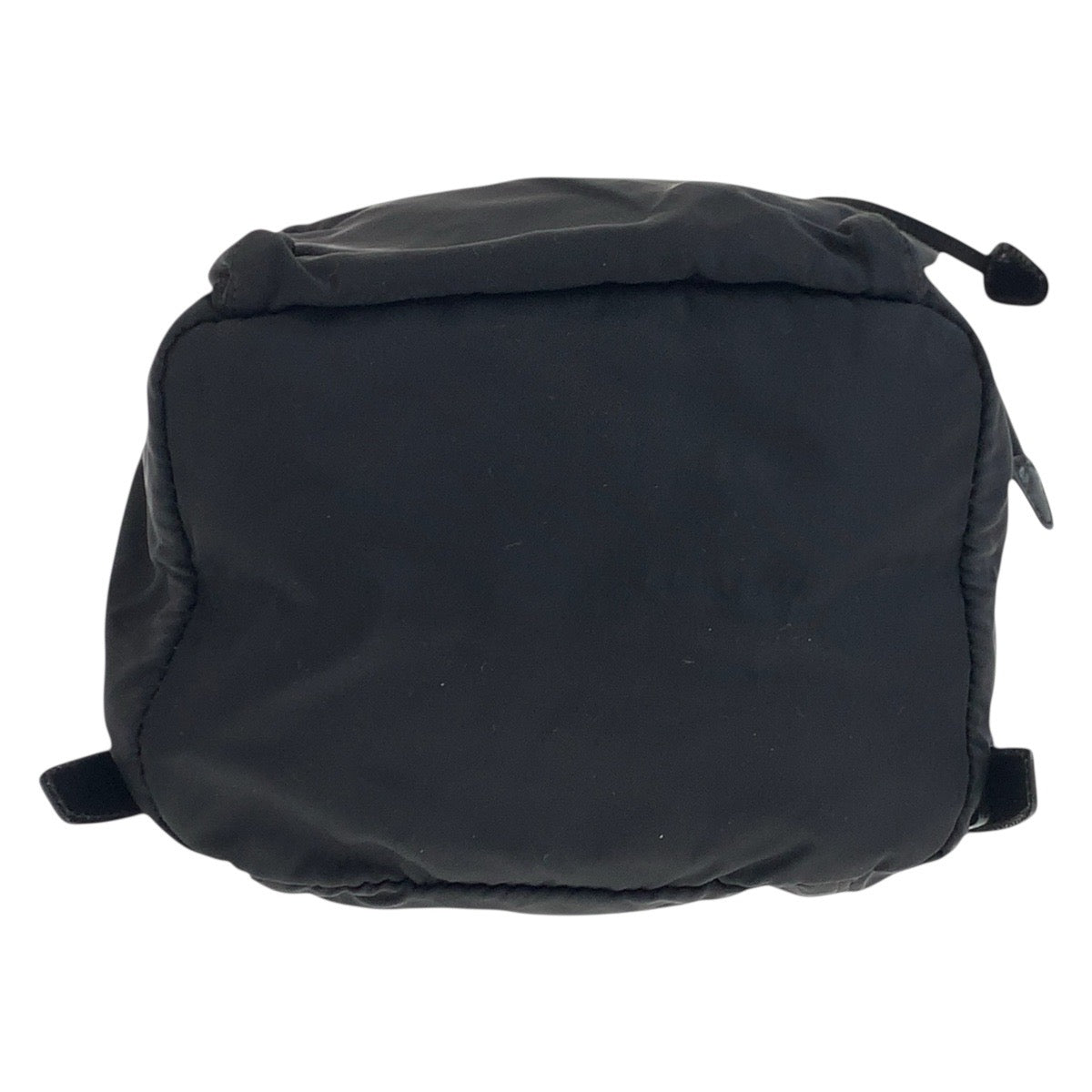 PRADA Backpack Nylon Black SilverMetal Test Triangle With logo