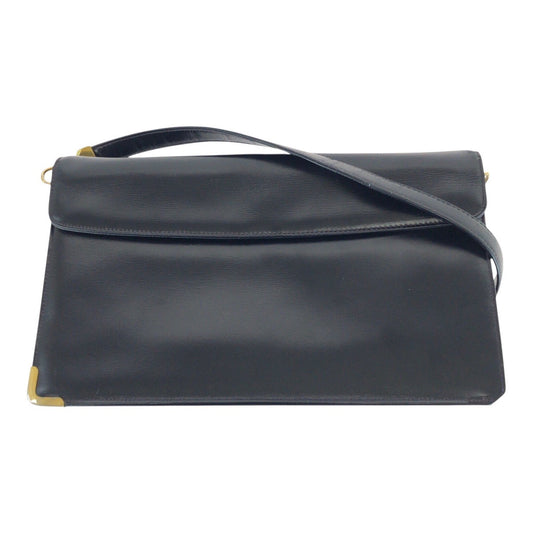 Dior Shoulder Bag leather Black GoldMetal