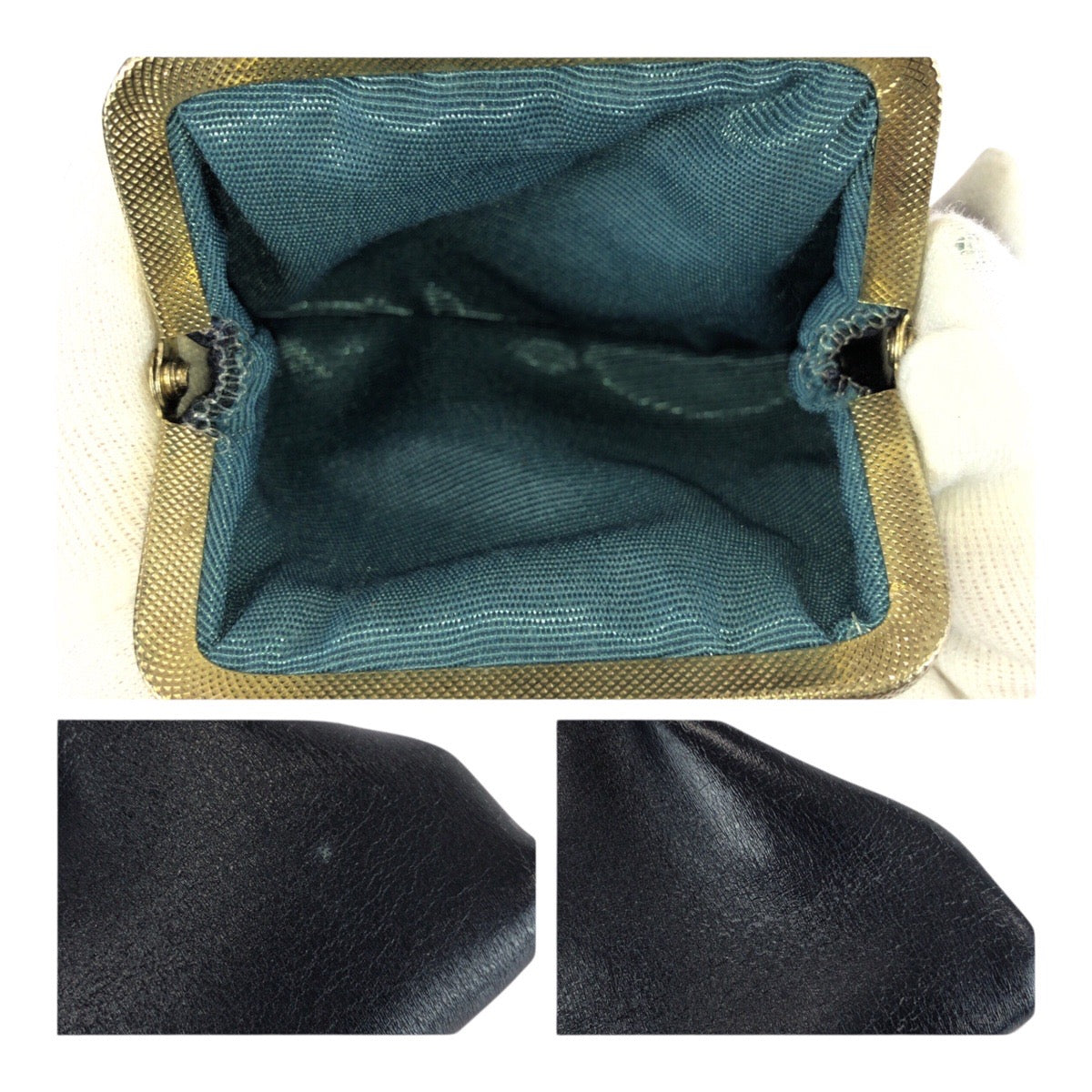 Dior Shoulder Bag leather Black GoldMetal