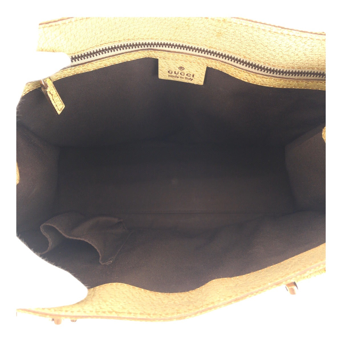 GUCCI Tote Bag 124260 canvas Ivory Gold GG canvas studs