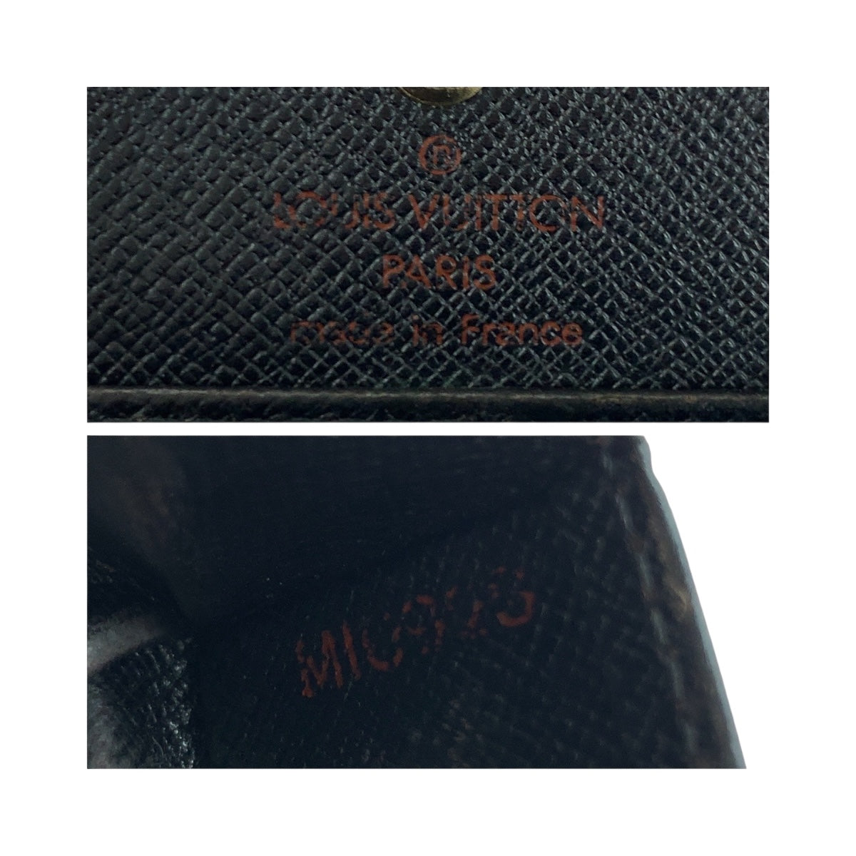 LOUIS VUITTON Coin case M63692 Epi Leather black Epi Porto Monet Bowat