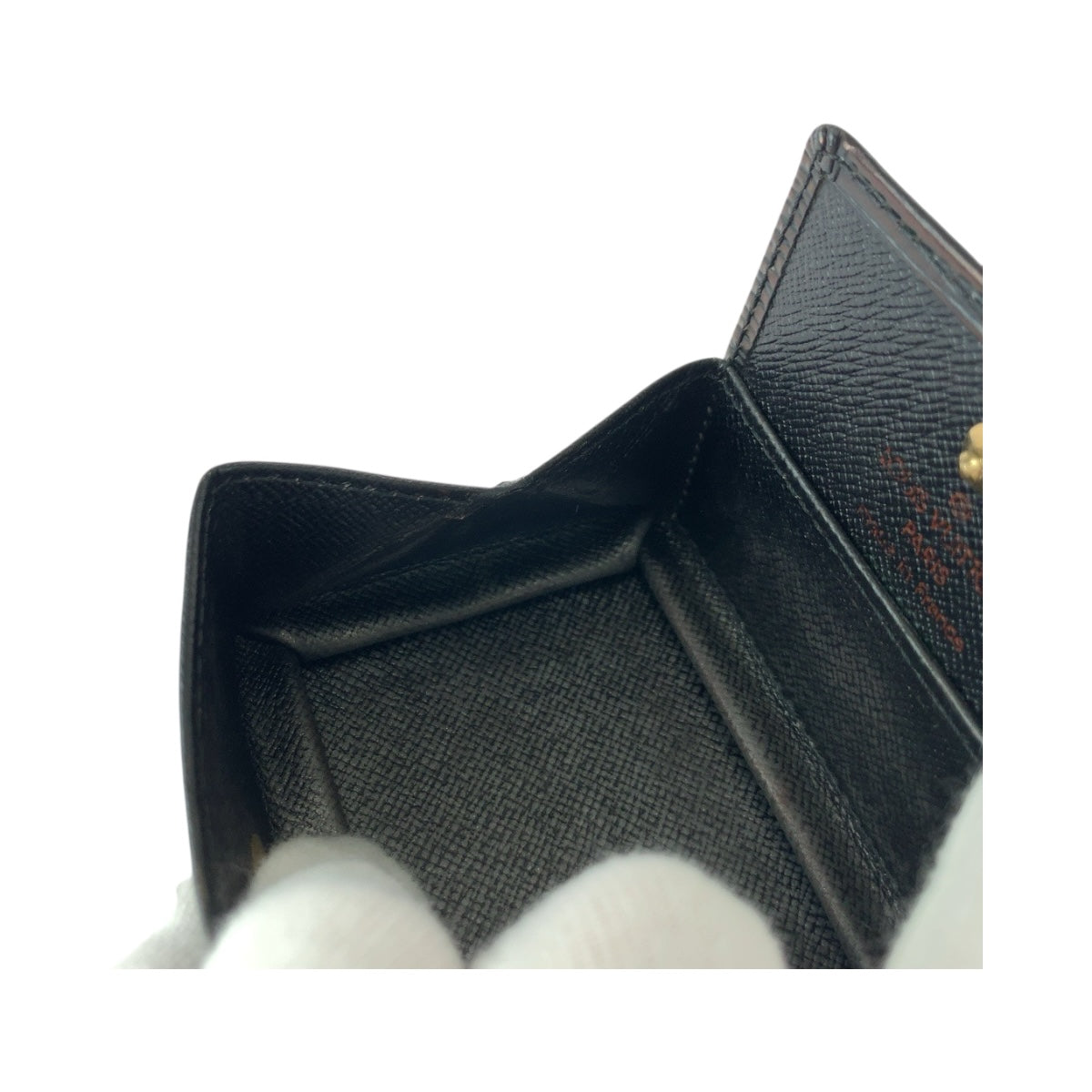 LOUIS VUITTON Coin case M63692 Epi Leather black Epi Porto Monet Bowat