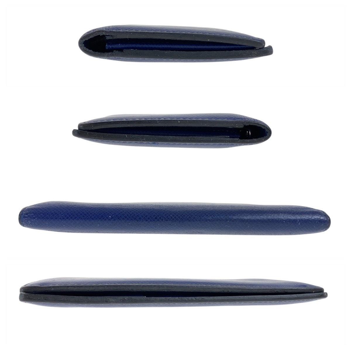 LOUIS VUITTON Long Wallet Purse M30559 leather Navy SilverMetal Taiga Portefeuille Braza