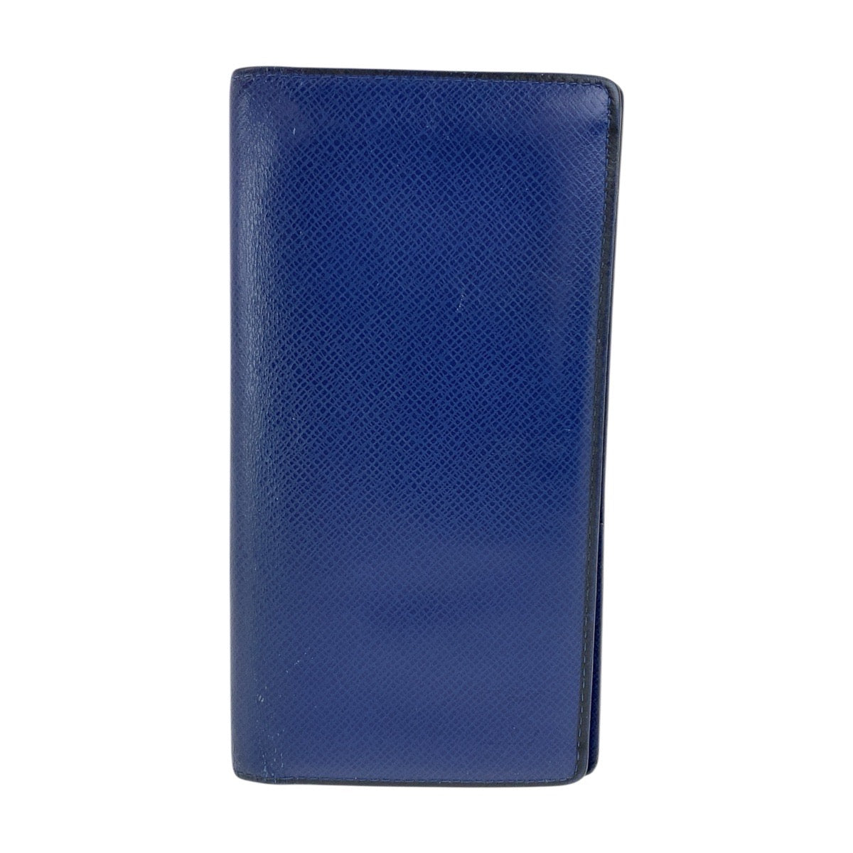 LOUIS VUITTON Long Wallet Purse M30559 leather Navy SilverMetal Taiga Portefeuille Braza