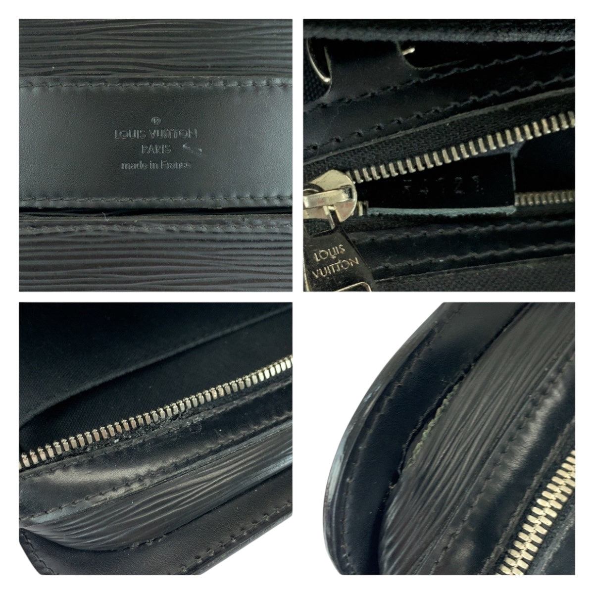 LOUIS VUITTON Business bag M54022 Epi Leather black Epi Bassano GM