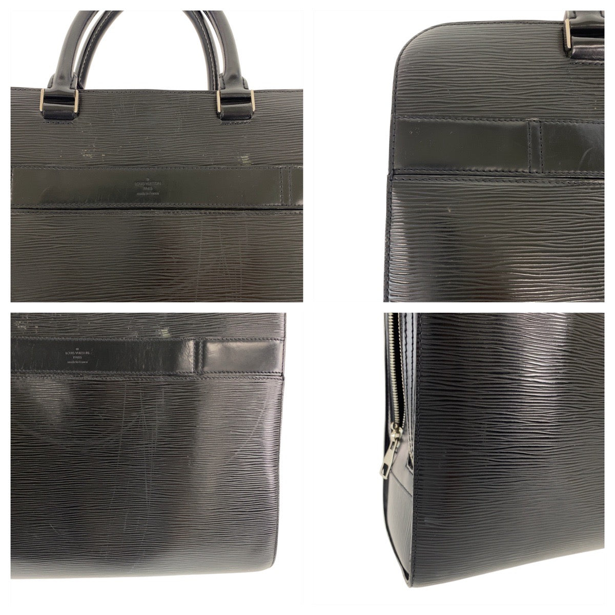 LOUIS VUITTON Business bag M54022 Epi Leather black Epi Bassano GM