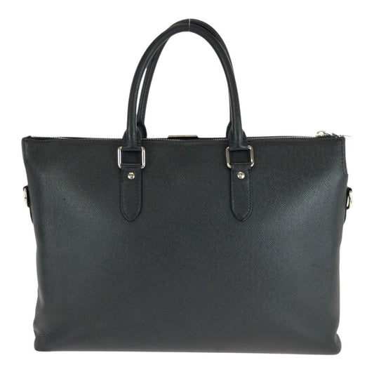 LOUIS VUITTON Business bag M33416 leather Black SilverMetal Taiga Anton