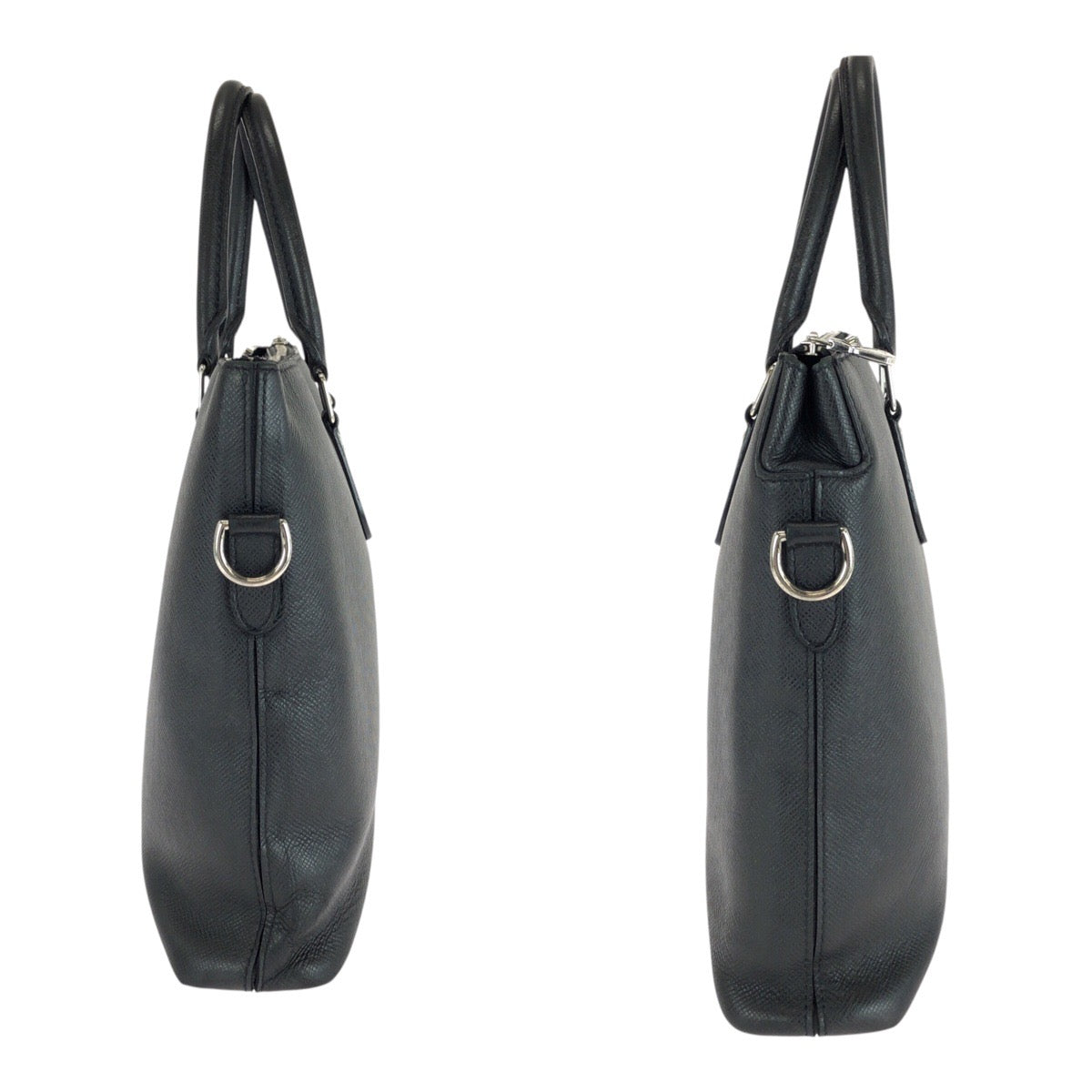 LOUIS VUITTON Business bag M33416 leather Black SilverMetal Taiga Anton