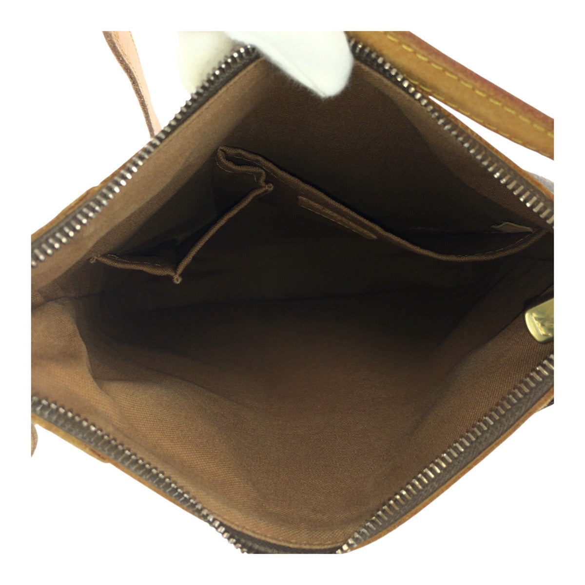 LOUIS VUITTON Shoulder Bag M56390 PVC Brown Gold Metal Monogram Odeon PM
