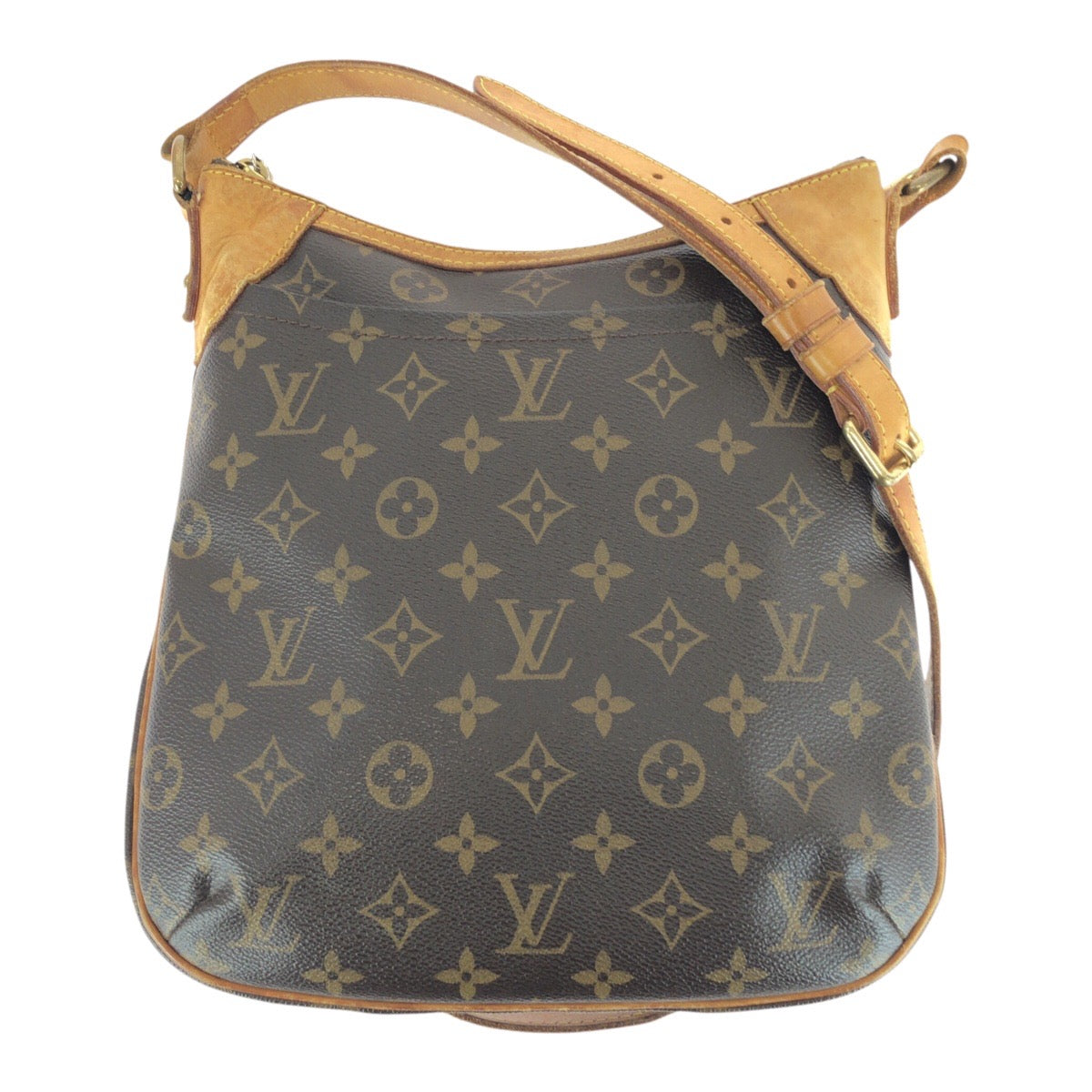 LOUIS VUITTON Shoulder Bag M56390 PVC Brown Gold Metal Monogram Odeon PM