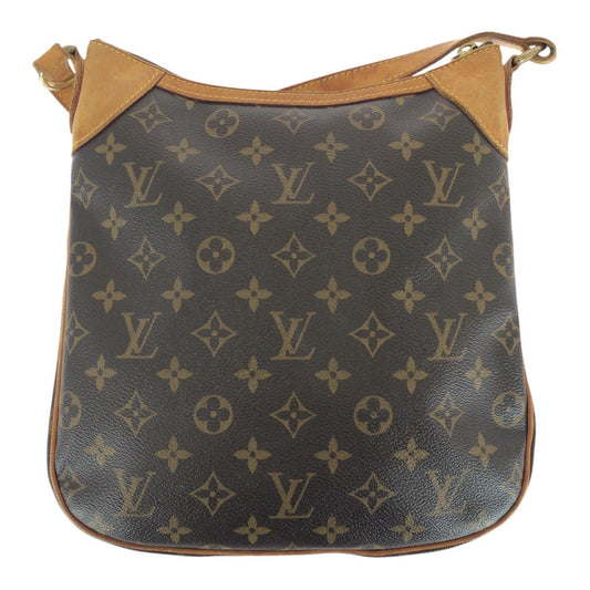 LOUIS VUITTON Shoulder Bag M56390 PVC Brown Gold Metal Monogram Odeon PM