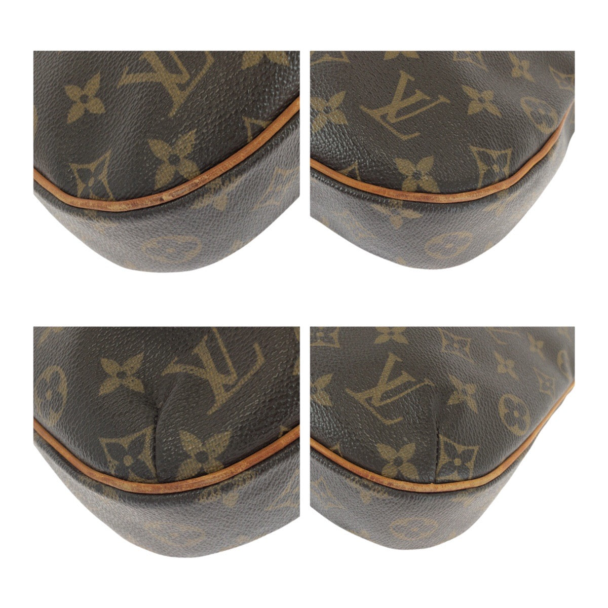 LOUIS VUITTON Shoulder Bag M56390 PVC Brown Gold Metal Monogram Odeon PM