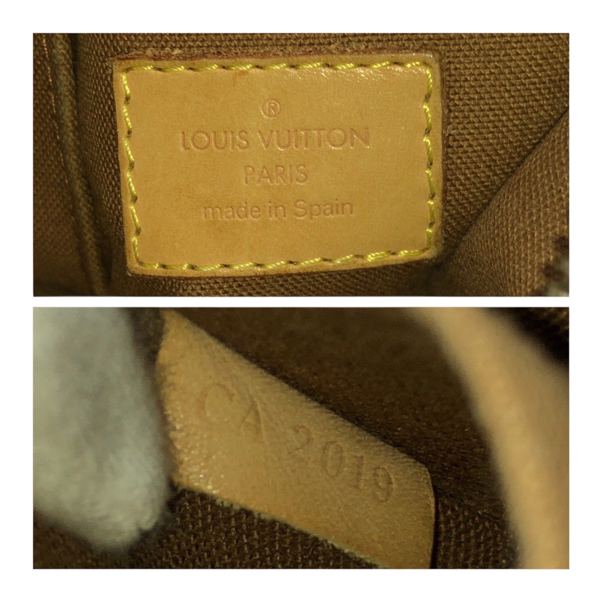 LOUIS VUITTON Shoulder Bag M56390 PVC Brown Gold Metal Monogram Odeon PM