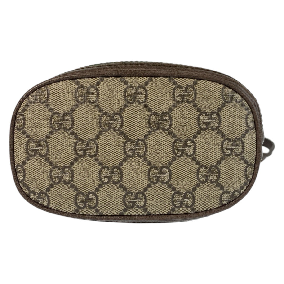 GUCCI Shoulder Bag 598127 GG Supreme Canvas Beige Brown Gold Metal Ofidia