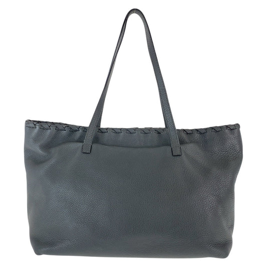 GUCCI Tote Bag 354665 leather Grey SilverMetal Bamboo
