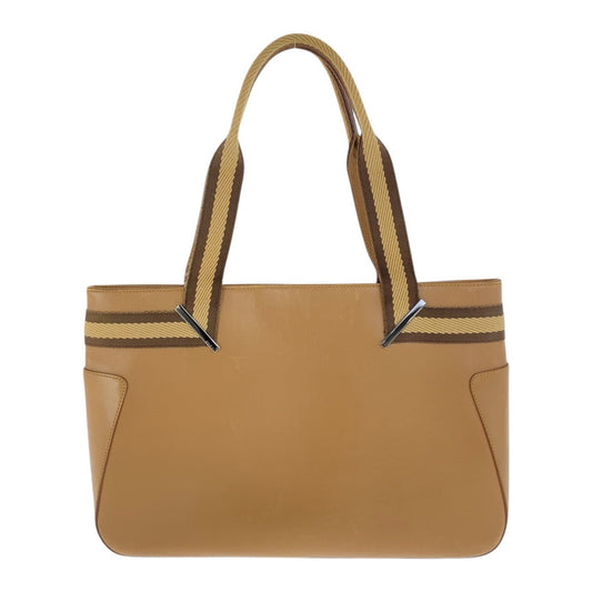 GUCCI Tote Bag 73983 leather Beige Brown SilverMetal Sherry
