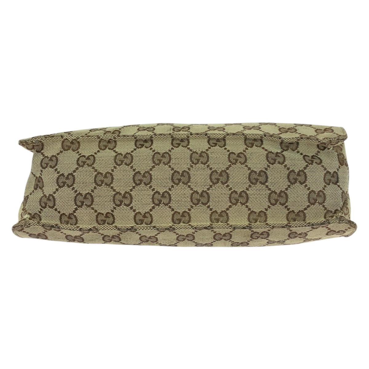 GUCCI Shoulder Bag 120811 GG canvas Brown Beige SilverMetal