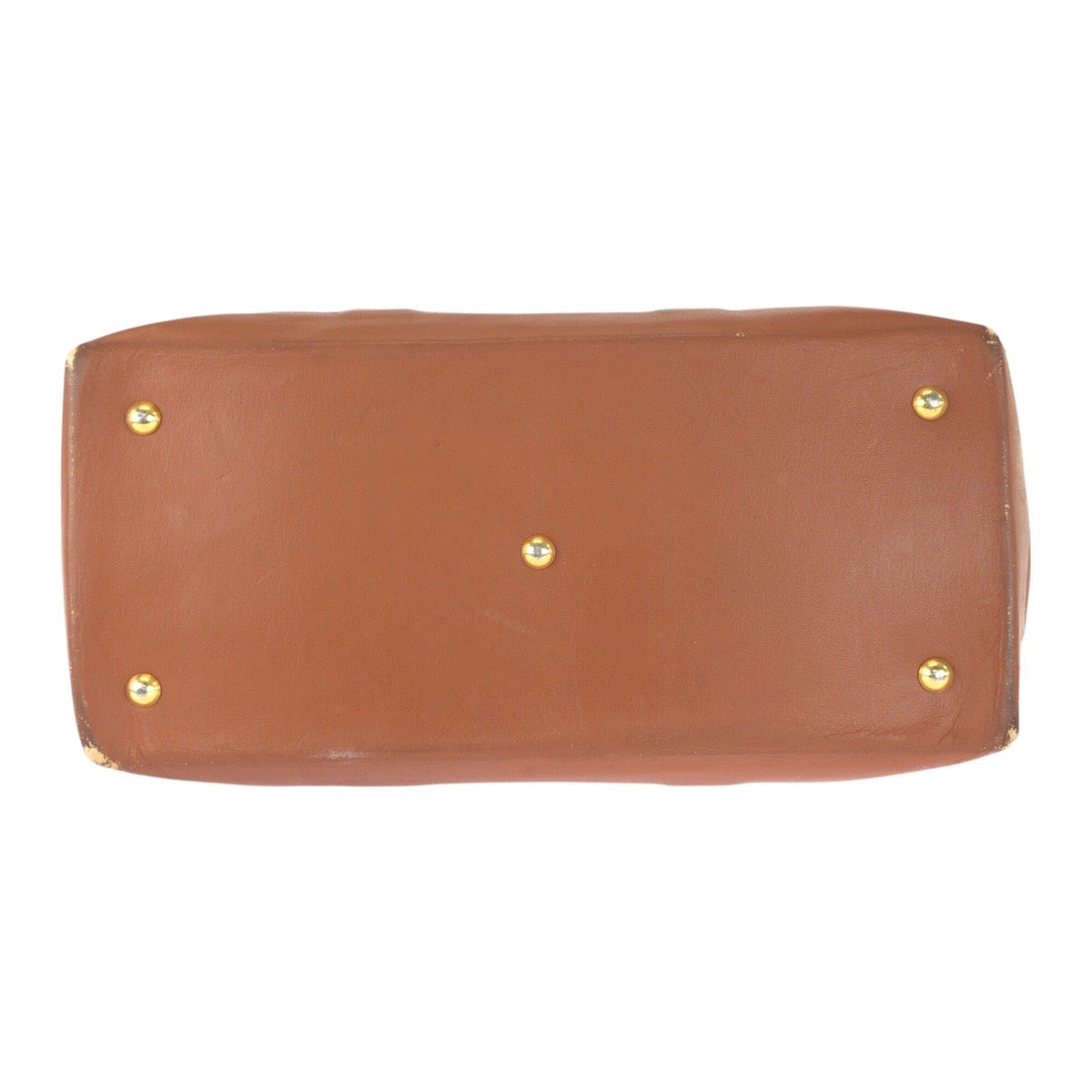 LOUIS VUITTON Tote Bag M42420 PVC Brown Gold Metal Monogram Sack Weekend GM