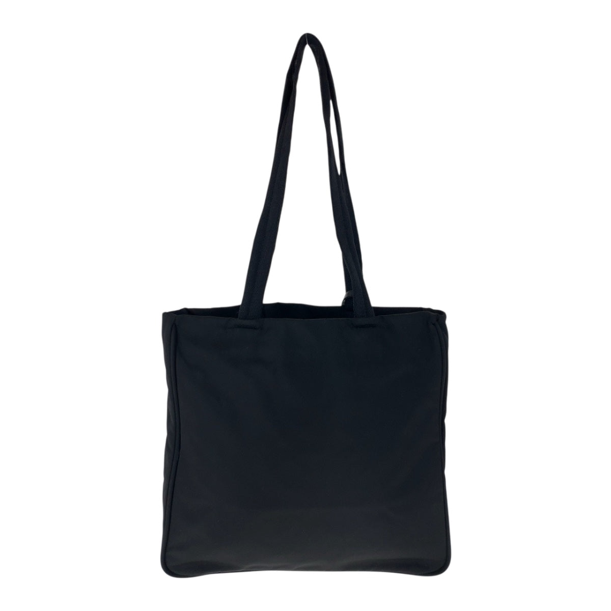 PRADA Tote Bag Nylon Black GoldMetal Test Triangle With logo