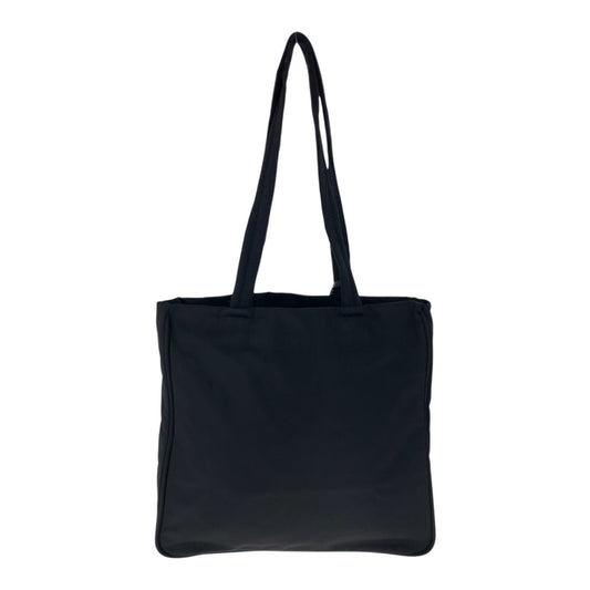 PRADA Tote Bag Nylon Black GoldMetal Test Triangle With logo