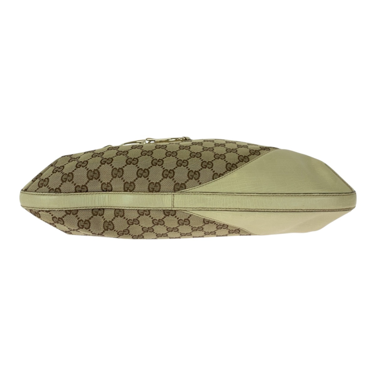 GUCCI Shoulder Bag 137386 GG canvas Beige Ivory Horsebit