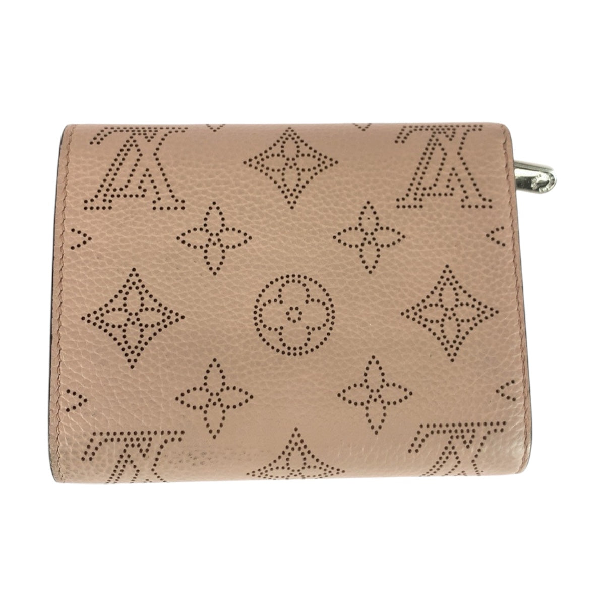 LOUIS VUITTON Bifold Wallet M62541 leather Magnolia Silver Metal Monogram Mahina Portefeuille Iris