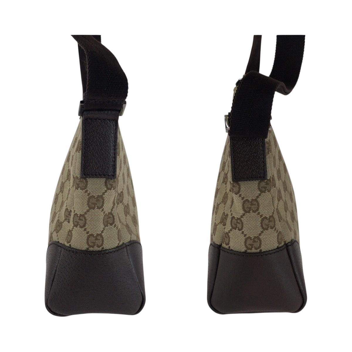 GUCCI Shoulder Bag 114273 GG canvas Beige Brown SilverMetal